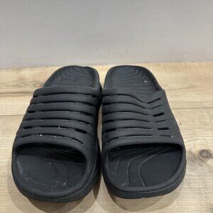 Hoka One One Recovery Slide Shoes Womens Size 7 Black Athletic Comfort Sandals